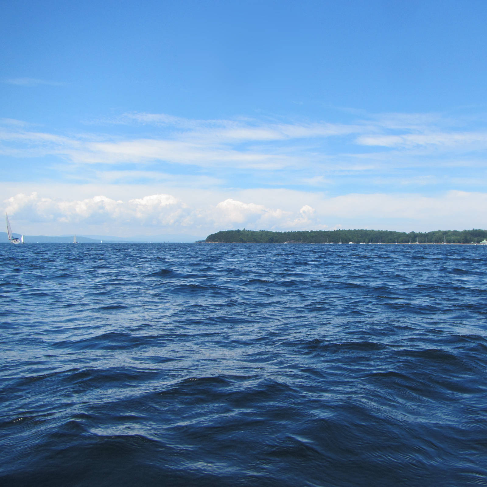 Lake Camplain from the water