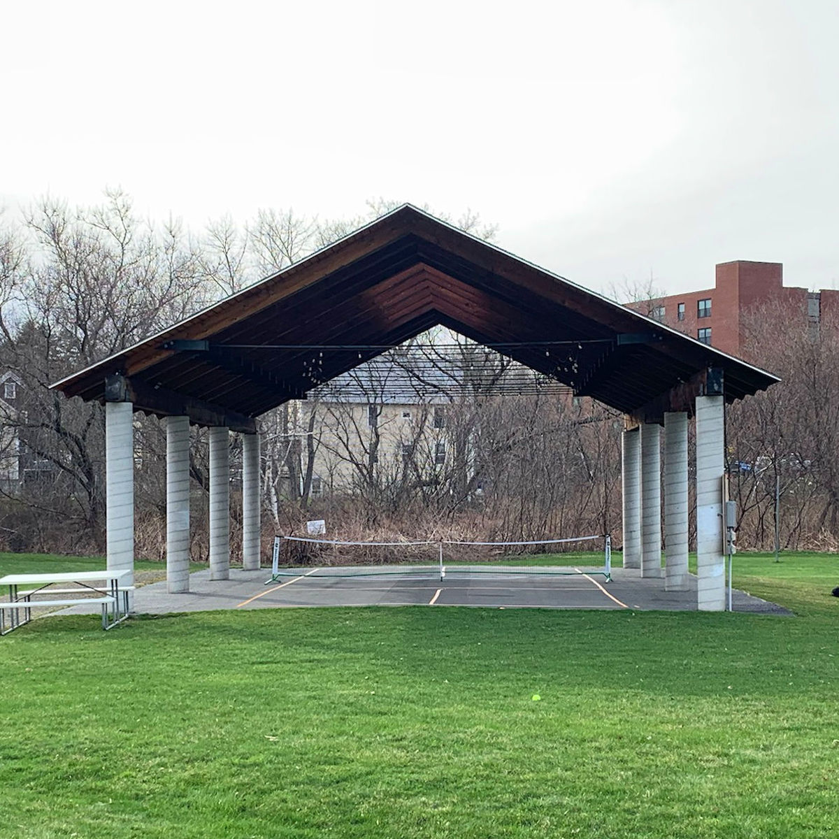 Photo of the CCBA WRC outdoor pavilion