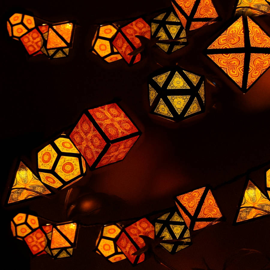 Platonic solids as holiday lights