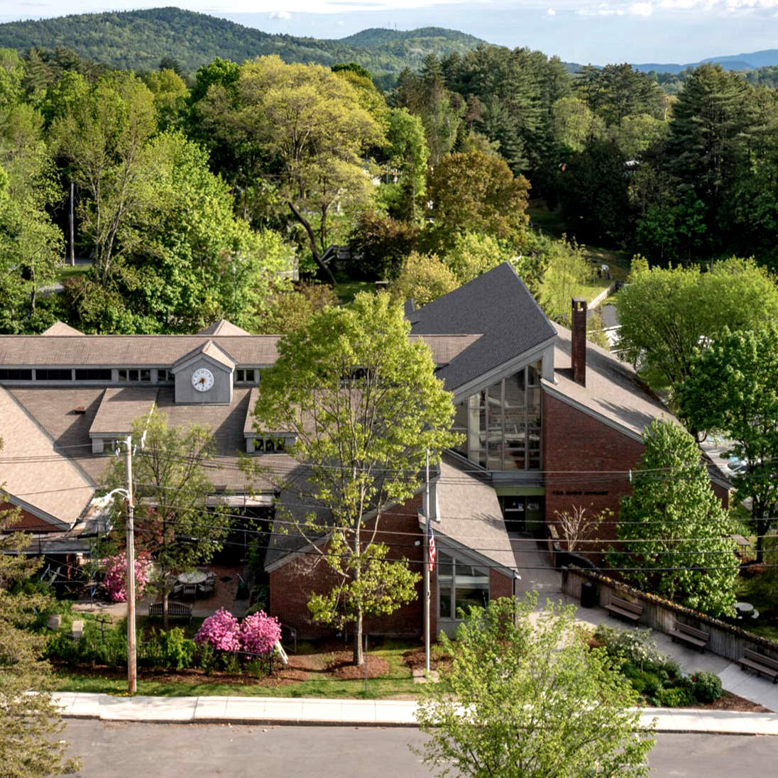 The Howe Library from above